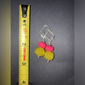 💖💛Pink & Yellow Handmade Earrings
